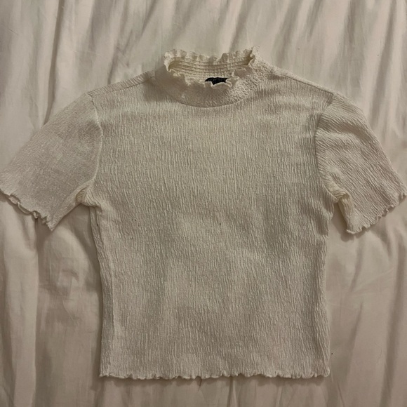 TOPSHOP white sheer crop top - Picture 1 of 3